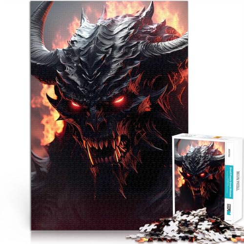 Puzzle für Erwachsene 1000 Teile Gehirnintelligenz-Herausforderung süchtig machendes Spielzeug Teufel EIN Kunstwerk75x50cm von QVKZLYFXN