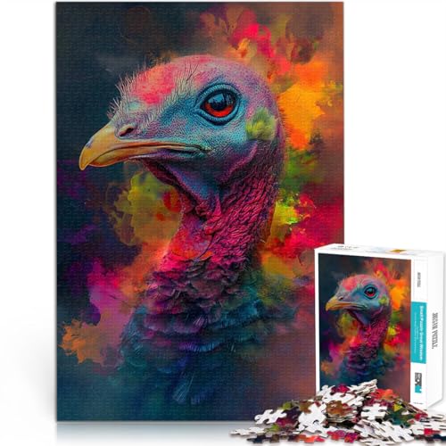 Puzzle für Erwachsene 1000 Teile Helfen Sie dem Gehirn, süchtig machende Spielzeuge zu trainieren, um Geduld zu entwickeln Truthahn tolles Geschenk38x26cm von QVKZLYFXN