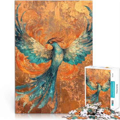 Puzzle für Erwachsene 1000 Teile Lernspiel-Herausforderungsspielzeug Blaugrüner Phönix im Flug Lernspiel für Geburtstag, Weihnachten75x50cm Puzzle für Erwachsene 1000 Teile Lernspiel-Herausforderungsspielzeug Blaugrüner Phönix im Flug Lernspiel für Geburtstag, Weihnachten75x50cm von QVKZLYFXN