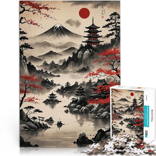 Puzzle für Erwachsene 1000 Teile Lernspiel-Herausforderungsspielzeug Japan Landschaft Vintage Künstlersammlung, Bildende Kunst75x50cm Puzzle für Erwachsene 1000 Teile Lernspiel-Herausforderungsspielzeug Japan Landschaft Vintage Künstlersammlung, Bildende Kunst75x50cm von QVKZLYFXN