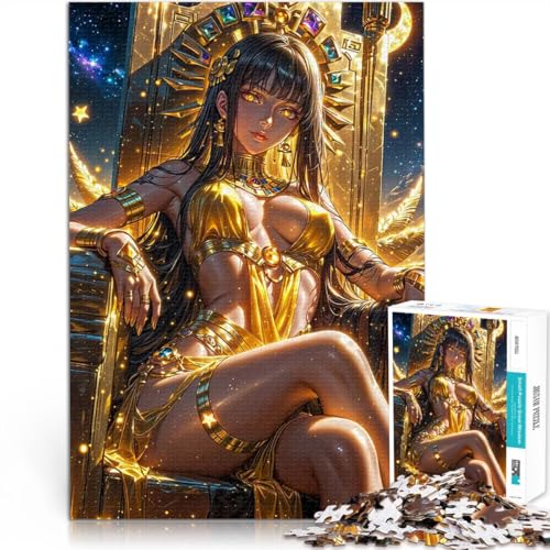 Puzzle für Erwachsene 1000 Teile Lernspiele Heimdekoration Goldener Göttinnenthron Geeignet für die Schreibtischdekoration38x26cm von QVKZLYFXN