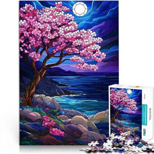 Puzzle für Erwachsene 1000 Teile Quizspiel Buntglas Kirschblütennacht denn eignet ganze Familie38x26cm Puzzle für Erwachsene 1000 Teile Quizspiel Buntglas Kirschblütennacht denn eignet ganze Familie38x26cm von QVKZLYFXN