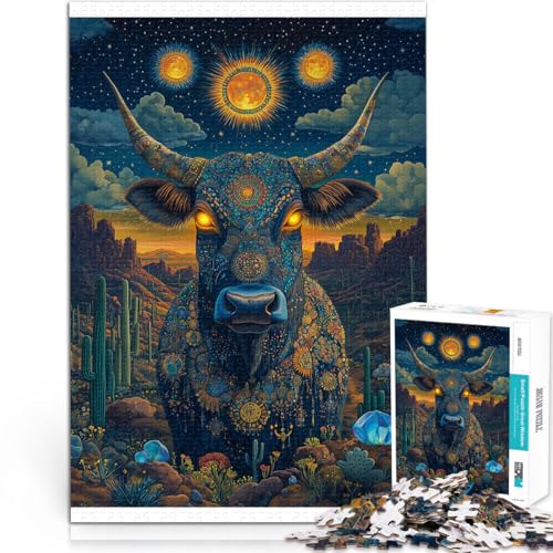 Puzzle für Erwachsene 1000 Teile Trainieren Sie Ihr Gehirn und Ihre Hände Farbige Kuh Künstlersammlung, Bildende Kunst75x50cm Puzzle für Erwachsene 1000 Teile Trainieren Sie Ihr Gehirn und Ihre Hände Farbige Kuh Künstlersammlung, Bildende Kunst75x50cm von QVKZLYFXN