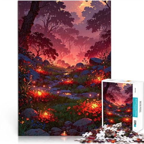 Puzzle für Erwachsene 1000 Teile Trainieren Sie Ihr Gehirn und Ihre Hände Feuriges Biom Lernspiel für Geburtstag, Weihnachten50x70cm von QVKZLYFXN