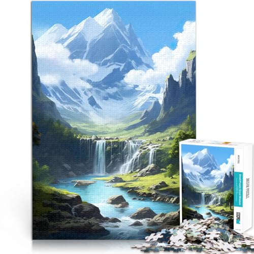 Puzzle für Erwachsene 1000 Teile für Lernspiel-Herausforderungsspielzeug Wasserfall in der Waldnatur Geburtstagsgeschenke38x26cm Puzzle für Erwachsene 1000 Teile für Lernspiel-Herausforderungsspielzeug Wasserfall in der Waldnatur Geburtstagsgeschenke38x26cm von QVKZLYFXN
