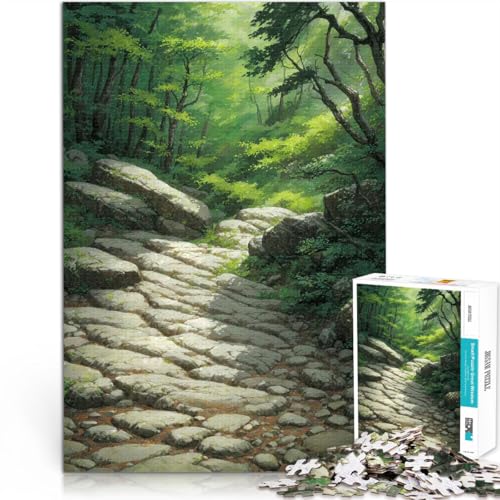 Puzzle für Erwachsene mit 1000 Teilen Anspruchsvolles Spiel und Familienspaß Felsiger Waldpfad Lernspiel für Geburtstag, Weihnachten52x38cm Puzzle für Erwachsene mit 1000 Teilen Anspruchsvolles Spiel und Familienspaß Felsiger Waldpfad Lernspiel für Geburtstag, Weihnachten52x38cm von QVKZLYFXN