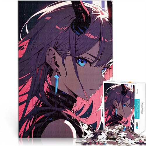 Puzzle für Erwachsene mit 1000 Teilen Herausforderndes Spiel Dämonisches Anime-Mädchen Lernspiel für Geburtstag, Weihnachten38x26cm Puzzle für Erwachsene mit 1000 Teilen Herausforderndes Spiel Dämonisches Anime-Mädchen Lernspiel für Geburtstag, Weihnachten38x26cm von QVKZLYFXN