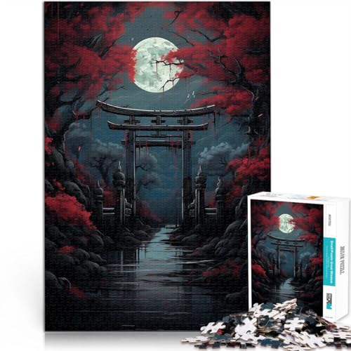 Puzzle für Erwachsene mit 1000 Teilen Lernspiele DIY Spielzeug Fantasielandschaft eignet ganze Familie52x38cm von QVKZLYFXN