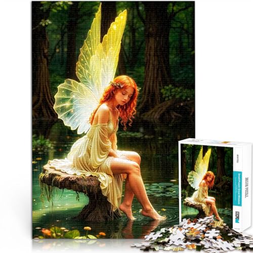 Puzzle für Erwachsene mit 1000 Teilen Lernspiele DIY Spielzeug Zauberwaldfee denn eignet ganze Familie52x38cm von QVKZLYFXN