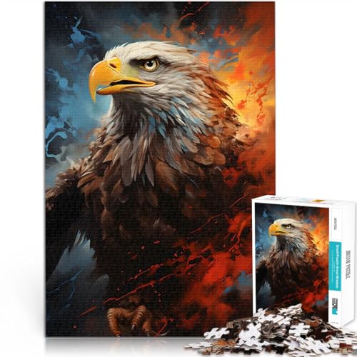 Puzzle für Erwachsene mit 1000 Teilen Spiele Spielzeug Geschenk Bunter Weißkopfseeadler Lernspiel für Geburtstag, Weihnachten52x38cm Puzzle für Erwachsene mit 1000 Teilen Spiele Spielzeug Geschenk Bunter Weißkopfseeadler Lernspiel für Geburtstag, Weihnachten52x38cm von QVKZLYFXN