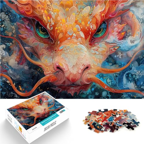 Puzzle für Erwachsene mit 1000 Teilen Spielzeug Lernspiele Stressabbau Drachenatem Einzigartige Geburtstags- und Geschenkideen50x70cm von QVKZLYFXN