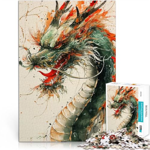 Puzzle für Jugendliche 1000 Teile Geschenke zum Suchbegriff: Herausfordernde Spiele Drachenaquarell für Heimdekoration52x38cm Puzzle für Jugendliche 1000 Teile Geschenke zum Suchbegriff: Herausfordernde Spiele Drachenaquarell für Heimdekoration52x38cm von QVKZLYFXN
