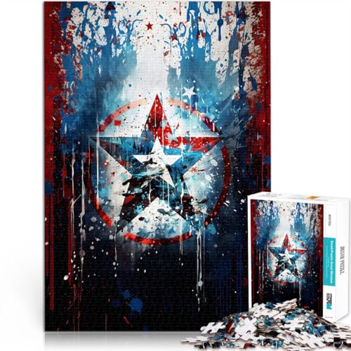 Puzzle für Jugendliche 1000 Teile Quizspiel USA Militärstern Deko Art Jedes Stück ist einzigartig – Anspruchsvolles Familienspiel38x26cm Puzzle für Jugendliche 1000 Teile Quizspiel USA Militärstern Deko Art Jedes Stück ist einzigartig – Anspruchsvolles Familienspiel38x26cm von QVKZLYFXN