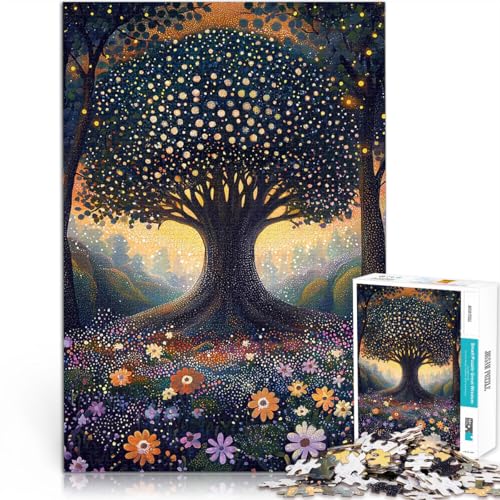 Puzzle für Jugendliche 1000 Teile Quizspiel Zauberhafter Waldbaum im pointillistischen Stil Einzigartige Wohndekoration und Geschenke75x50cm Puzzle für Jugendliche 1000 Teile Quizspiel Zauberhafter Waldbaum im pointillistischen Stil Einzigartige Wohndekoration und Geschenke75x50cm von QVKZLYFXN