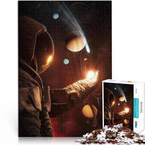 Puzzle für Jugendliche 1000 Teile Stressabbau-Spielzeug Kontrolleur des Universums einzigartiges Herausforderungsspiel75x50cm von QVKZLYFXN
