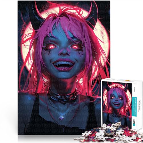 Puzzle für Jugendliche 1000 Teile Stressabbau – Staycation – Zeit totschlagen Dämonen-Anime-Mädchen Tolles Geschenk für Spiele75x50cm Puzzle für Jugendliche 1000 Teile Stressabbau – Staycation – Zeit totschlagen Dämonen-Anime-Mädchen Tolles Geschenk für Spiele75x50cm von QVKZLYFXN