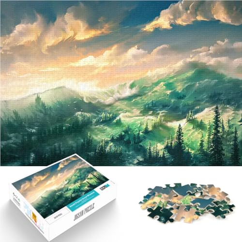 Puzzle für Jugendliche 1000 Teile Trainieren Sie Ihr Gehirn und Ihre Hände Jungfernland Wunschliste mit dem Weihnachtsmann50x70cm von QVKZLYFXN
