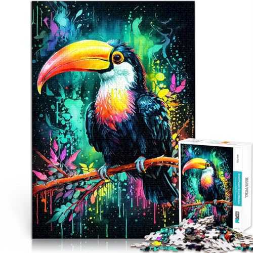 Puzzle für Jugendliche 1000 Teile für Lernspiel-Herausforderungsspielzeug Tukan in Einer bunten Welt Wanddekoration75x50cm Puzzle für Jugendliche 1000 Teile für Lernspiel-Herausforderungsspielzeug Tukan in Einer bunten Welt Wanddekoration75x50cm von QVKZLYFXN
