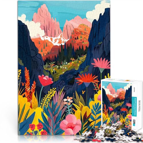 Puzzle für Teenager 1000 Teile Denkspiel Dolomiten Bergtal Blumen Italien Wanddekoration Einzigartige Geburtstags- und Weihnachtsgeschenke38x26cm Puzzle für Teenager 1000 Teile Denkspiel Dolomiten Bergtal Blumen Italien Wanddekoration Einzigartige Geburtstags- und Weihnachtsgeschenke38x26cm von QVKZLYFXN