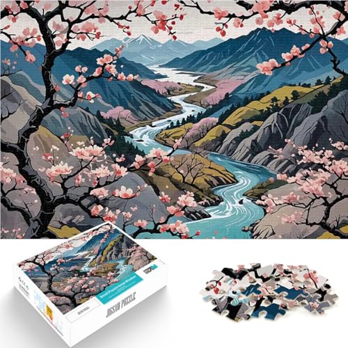 Puzzle für Teenager 1000 Teile Geschenke zum Suchbegriff: Herausfordernde Spiele Landschaft Japanisch Heimdekoration50x70cm von QVKZLYFXN