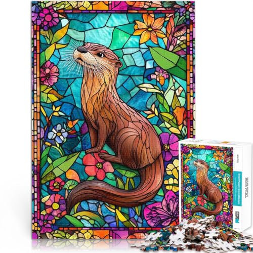 Puzzle für Teenager 1000 Teile Herausforderndes Spiel Glasotter denn eignet ganze Familie38x26cm von QVKZLYFXN