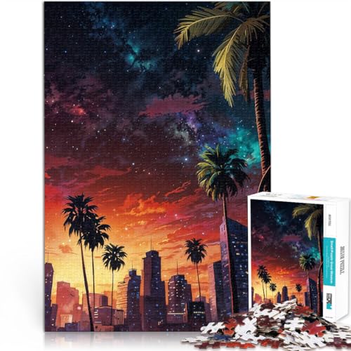 Puzzle für Teenager 1000 Teile Herausforderndes Spielspielzeug Lichter der Stadt in der Abenddämmerung Perfekte Dekoration75x50cm Puzzle für Teenager 1000 Teile Herausforderndes Spielspielzeug Lichter der Stadt in der Abenddämmerung Perfekte Dekoration75x50cm von QVKZLYFXN