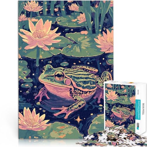 Puzzle für Teenager 1000 Teile Quizspiel Frosch in einem Teich Vintage minimalistische Kunst Angebot als Geschenk für die ganze Familie52x38cm Puzzle für Teenager 1000 Teile Quizspiel Frosch in einem Teich Vintage minimalistische Kunst Angebot als Geschenk für die ganze Familie52x38cm von QVKZLYFXN