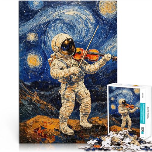 Puzzle für Teenager 1000 Teile Quizspiel Sternennacht Astronaut Violine Van Gogh Jedes Stück ist einzigartig – Anspruchsvolles Familienspiel75x50cm Puzzle für Teenager 1000 Teile Quizspiel Sternennacht Astronaut Violine Van Gogh Jedes Stück ist einzigartig – Anspruchsvolles Familienspiel75x50cm von QVKZLYFXN