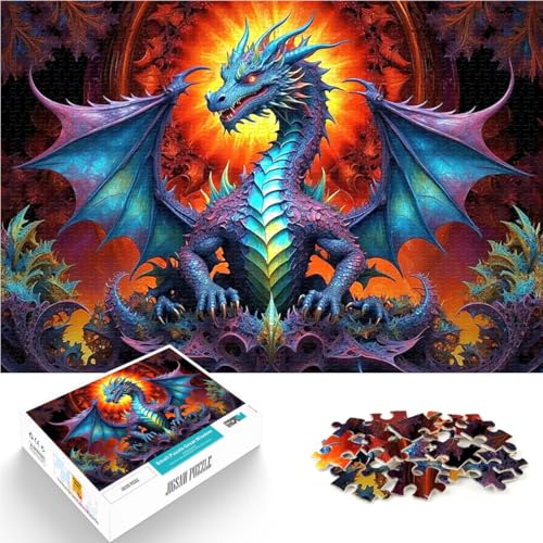 Puzzle für Teenager 1000 Teile Spielzeug für die ganze Familie Drachenflügel der Ausstrahlung einzigartiges Herausforderungsspiel50x70cm von QVKZLYFXN