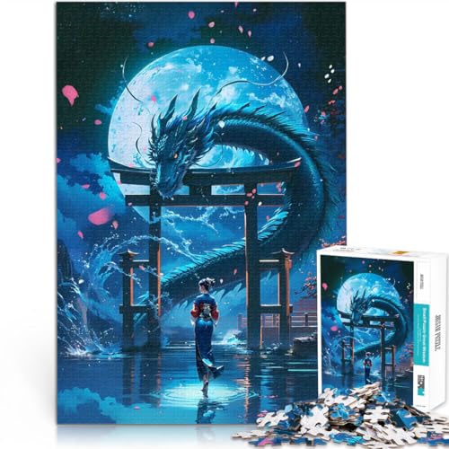 Teenager 1000 Teile Puzzle Dekomprimierendes intellektuelles Lernspielzeug Geisha und Blauer Drache Wichtelgeschenke75x50cm Teenager 1000 Teile Puzzle Dekomprimierendes intellektuelles Lernspielzeug Geisha und Blauer Drache Wichtelgeschenke75x50cm von QVKZLYFXN