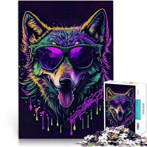 Teenager 1000 Teile Puzzle Familienspiel zum Stressabbau, schwierige Herausforderung Niedlicher wunderlicher Wolf tolles Geschenk75x50cm Teenager 1000 Teile Puzzle Familienspiel zum Stressabbau, schwierige Herausforderung Niedlicher wunderlicher Wolf tolles Geschenk75x50cm von QVKZLYFXN