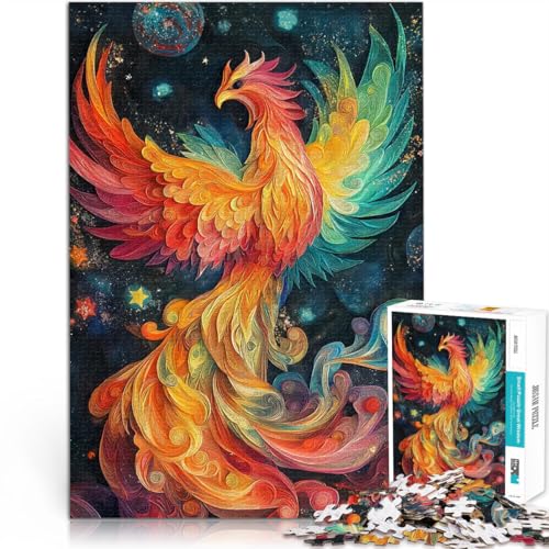 Teenager 1000 Teile Puzzle Familienspiel zum Stressabbau, schwierige Herausforderung Phönix im Weltraum Kunstwerk Geschenk52x38cm Teenager 1000 Teile Puzzle Familienspiel zum Stressabbau, schwierige Herausforderung Phönix im Weltraum Kunstwerk Geschenk52x38cm von QVKZLYFXN