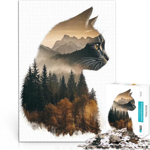 Teenager 1000 Teile Puzzle Stressabbau Schwierige Herausforderung Katzenberglandschaft Künstlersammlung, Bildende Kunst50x70cm Teenager 1000 Teile Puzzle Stressabbau Schwierige Herausforderung Katzenberglandschaft Künstlersammlung, Bildende Kunst50x70cm von QVKZLYFXN