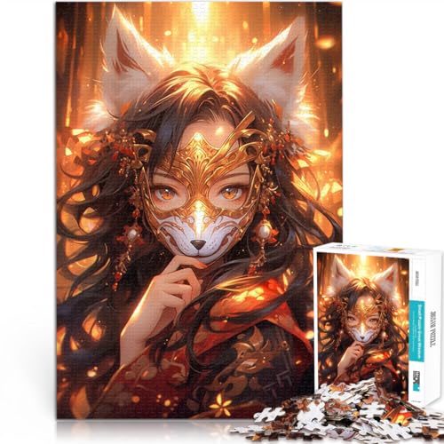 Teenager 1000 Teile Puzzle Stressabbau – Staycation – Zeit totschlagen Anime-Feenfuchs-Mädchen Einzigartige Geburtstags- und Geschenkideen38x26cm von QVKZLYFXN