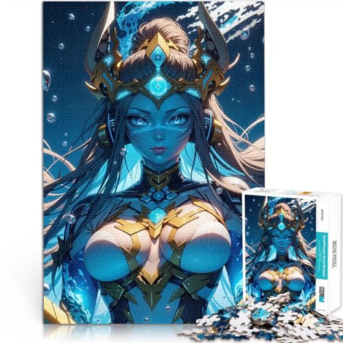 Teenager 1000 Teile Puzzle Trainieren Sie Ihr Gehirn und Ihre Hände Anime-Kriegerin Einzigartige Wohndekoration und Geschenke38x52cm von QVKZLYFXN