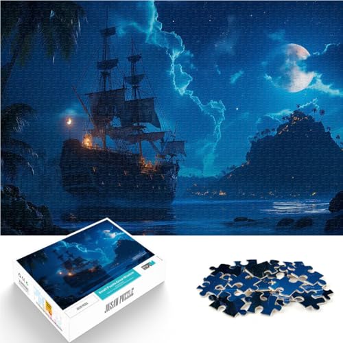 Teenager 1000-teiliges Puzzle Dekomprimierendes intellektuelles Lernspielzeug Piratenschiff in der Karibik Heimdekoration Spielzeug38x26cm Teenager 1000-teiliges Puzzle Dekomprimierendes intellektuelles Lernspielzeug Piratenschiff in der Karibik Heimdekoration Spielzeug38x26cm von QVKZLYFXN
