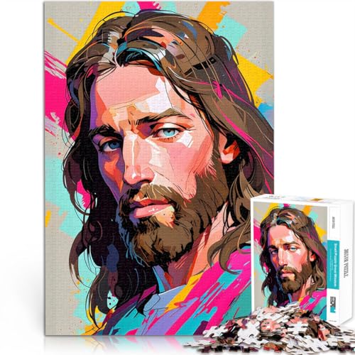 Teenager 1000-teiliges Puzzle Familienspiel zum Stressabbau, schwierige Herausforderung Jesus in Neonfarben Tolles Geschenk für Spiele75x50cm Teenager 1000-teiliges Puzzle Familienspiel zum Stressabbau, schwierige Herausforderung Jesus in Neonfarben Tolles Geschenk für Spiele75x50cm von QVKZLYFXN