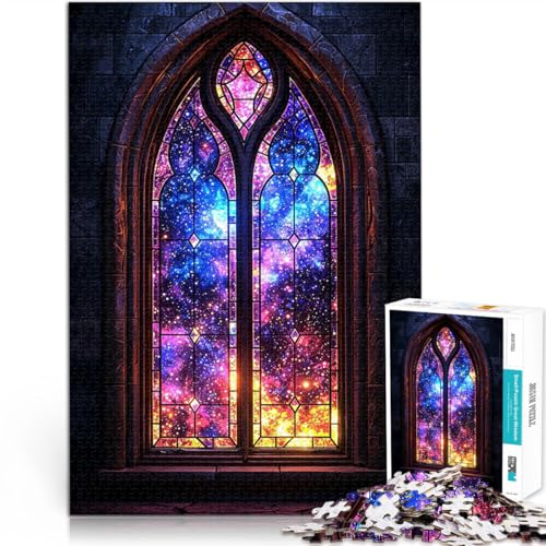 Teenager 1000-teiliges Puzzle Familienspiel zum Stressabbau, schwierige Herausforderung Kosmisches Buntglasfenster Geschenk zum Geburtstag52x38cm Teenager 1000-teiliges Puzzle Familienspiel zum Stressabbau, schwierige Herausforderung Kosmisches Buntglasfenster Geschenk zum Geburtstag52x38cm von QVKZLYFXN