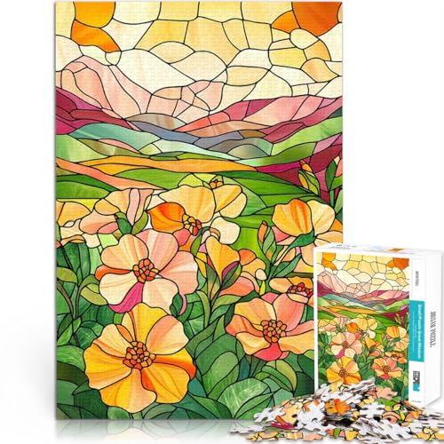 Teenager 1000-teiliges Puzzle Lernspielzeug für die ganze Familie Buntglas-Berglandschaft Die Liebe zwischen Paaren stärken75x50cm Teenager 1000-teiliges Puzzle Lernspielzeug für die ganze Familie Buntglas-Berglandschaft Die Liebe zwischen Paaren stärken75x50cm von QVKZLYFXN