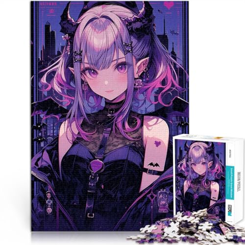 Teenager 1000-teiliges Puzzle Spielzeug für die ganze Familie Halloween Anime Mädchen süß Einzigartige Geburtstags- und Geschenkideen50x70cm von QVKZLYFXN