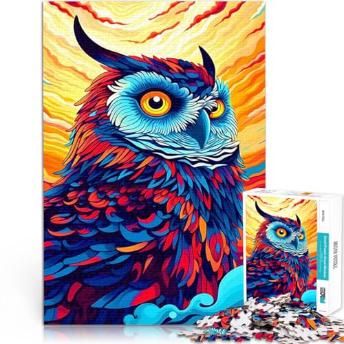 Teenager 1000-teiliges Puzzle Stressabbau – Staycation – Zeit totschlagen Bunte Eule Einzigartige Geburtstags- und Geschenkideen75x50cm Teenager 1000-teiliges Puzzle Stressabbau – Staycation – Zeit totschlagen Bunte Eule Einzigartige Geburtstags- und Geschenkideen75x50cm von QVKZLYFXN
