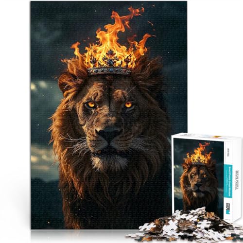 Teenager-Puzzle 1000 Teile Dekomprimierendes intellektuelles Lernspielzeug Feuer, männlich, König der Löwen Tolles Geschenk für Spiele38x26cm Teenager-Puzzle 1000 Teile Dekomprimierendes intellektuelles Lernspielzeug Feuer, männlich, König der Löwen Tolles Geschenk für Spiele38x26cm von QVKZLYFXN