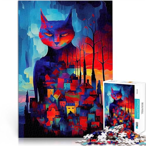 Teenager-Puzzle 1000 Teile Dekomprimierendes intellektuelles Lernspielzeug Klassische Katzenkunst 2 Gutes Geschenk38x26cm Teenager-Puzzle 1000 Teile Dekomprimierendes intellektuelles Lernspielzeug Klassische Katzenkunst 2 Gutes Geschenk38x26cm von QVKZLYFXN