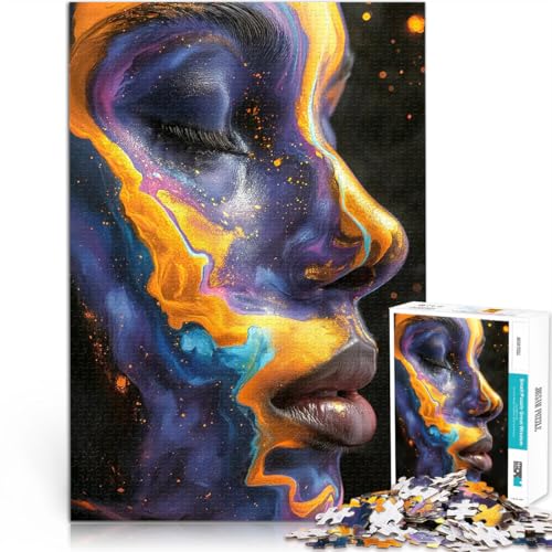 Teenager-Puzzle 1000 Teile Dekomprimierendes intellektuelles Lernspielzeug Kosmische Souveränität Lernspiel für Geburtstag, Weihnachten38x52cm von QVKZLYFXN
