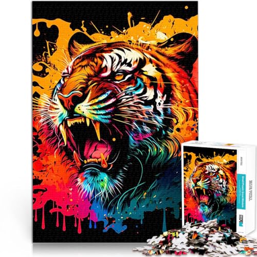 Teenager-Puzzle 1000 Teile Gehirnintelligenz-Herausforderung süchtig machendes Spielzeug Tiger Tolle Geschenke und Spielzeuge75x50cm Teenager-Puzzle 1000 Teile Gehirnintelligenz-Herausforderung süchtig machendes Spielzeug Tiger Tolle Geschenke und Spielzeuge75x50cm von QVKZLYFXN