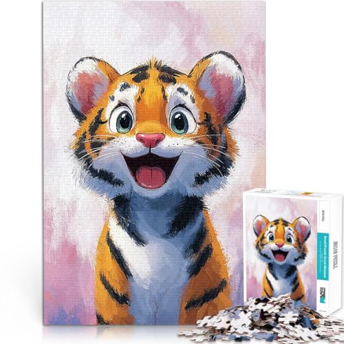 Teenager-Puzzle 1000 Teile Geschenke zum Suchbegriff: Herausfordernde Spiele Süßes Tigerjunges Lernspiel für Geburtstag, Weihnachten75x50cm Teenager-Puzzle 1000 Teile Geschenke zum Suchbegriff: Herausfordernde Spiele Süßes Tigerjunges Lernspiel für Geburtstag, Weihnachten75x50cm von QVKZLYFXN