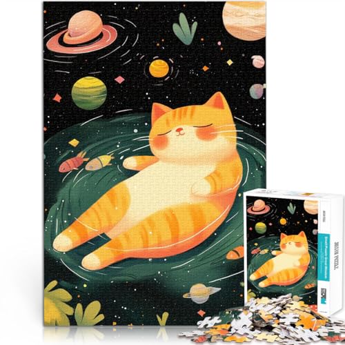 Teenager-Puzzle 1000 Teile Interessante Stressreduzierung Katze im Weltraum Galaxie Tolle Geschenke und Spielzeuge52x38cm Teenager-Puzzle 1000 Teile Interessante Stressreduzierung Katze im Weltraum Galaxie Tolle Geschenke und Spielzeuge52x38cm von QVKZLYFXN