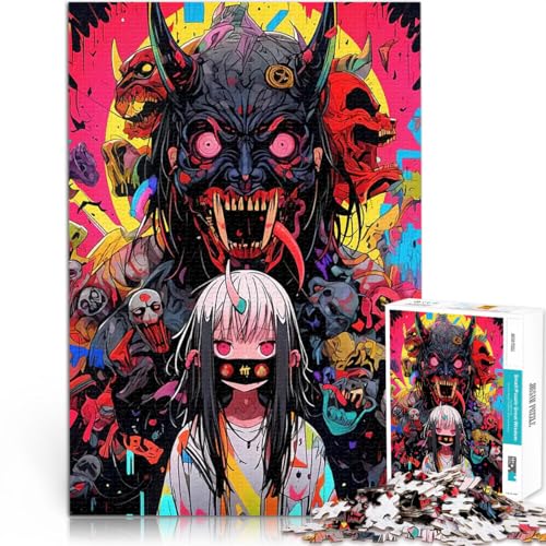 Teenager-Puzzle 1000 Teile Stressabbau Schwierige Herausforderung Dämonenmaskenmädchen Künstlersammlung, Bildende Kunst75x50cm Teenager-Puzzle 1000 Teile Stressabbau Schwierige Herausforderung Dämonenmaskenmädchen Künstlersammlung, Bildende Kunst75x50cm von QVKZLYFXN