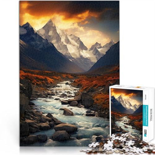 Teenager-Puzzle 1000 Teile für Lernspiel-Herausforderungsspielzeug Herbstliche Berglandschaft Geburtstagsgeschenk, Geschenke38x26cm Teenager-Puzzle 1000 Teile für Lernspiel-Herausforderungsspielzeug Herbstliche Berglandschaft Geburtstagsgeschenk, Geschenke38x26cm von QVKZLYFXN