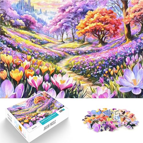 Teenager-Puzzles 1000 Teile Anspruchsvoll, Aber lustig und humorvoll Landschaft mit Krokussen Geeignet für die Schreibtischdekoration38x26cm Teenager-Puzzles 1000 Teile Anspruchsvoll, Aber lustig und humorvoll Landschaft mit Krokussen Geeignet für die Schreibtischdekoration38x26cm von QVKZLYFXN